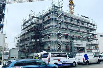Baureinigung durch die Firma GLASKLAR Gebäudereinigung