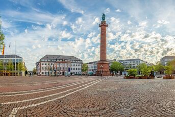 Panoramablick über den Luisenplatz in Darmstadt