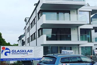 Baureinigung durch die Firma GLASKLAR Gebäudereinigung