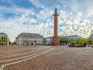 Panoramablick über den Luisenplatz in Darmstadt