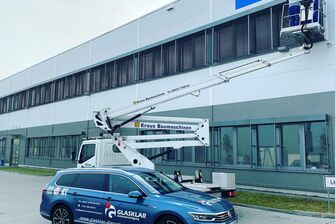Fassadenreinigung durch die Firma GLASKLAR Gebäudereinigung