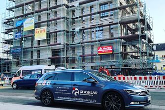 Baureinigung durch die Firma GLASKLAR Gebäudereinigung