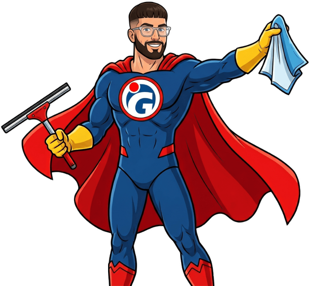 Giuseppe Zocco als GLASKLAR Superheld-Figur