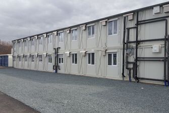 Container-Reinigung durch die Firma GLASKLAR Gebäudereinigung